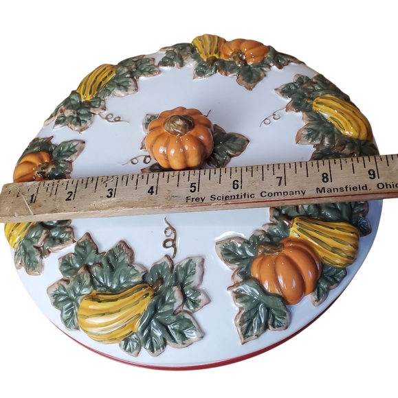Vntg Baum Bros Style Eyes Pie Keep Collection Pumpkin. Fall Thrift Decor - Picture 9 of 11